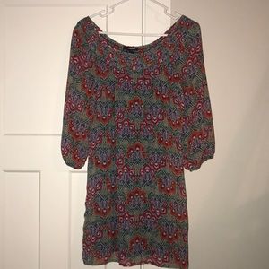 multi colored long sleeve dress